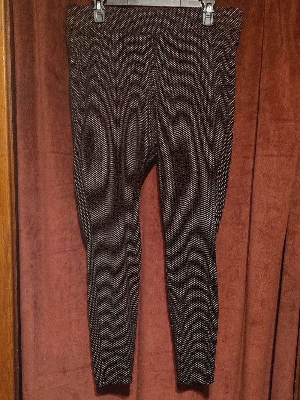 Old Navy Black Microdot Slim Dress Pants